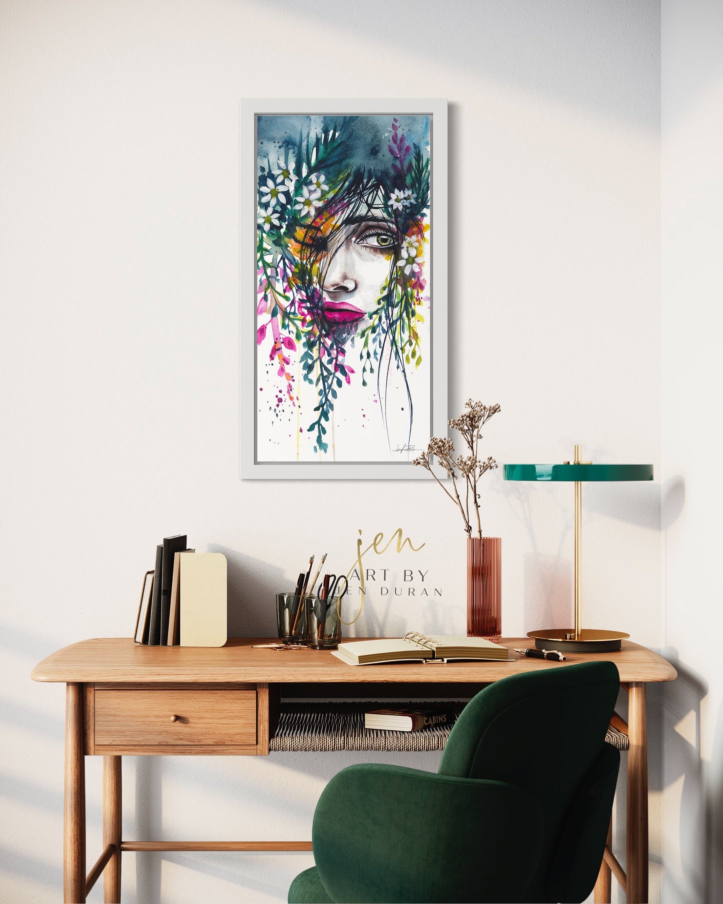 "Curious" Fine Art Paper Print | Floral Wall Art | Home Decor
