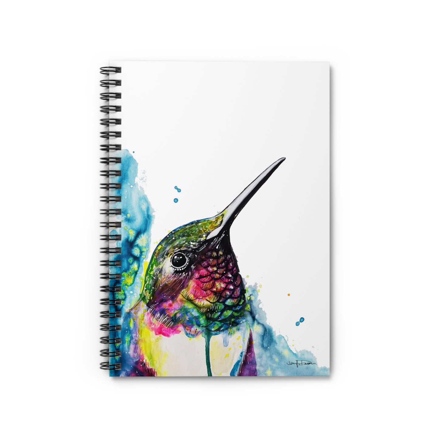 Spiral Notebook - Rainbow Hummingbird