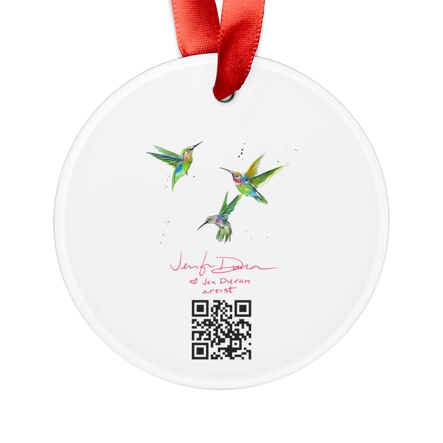 Holiday Acrylic Ornament - Curious