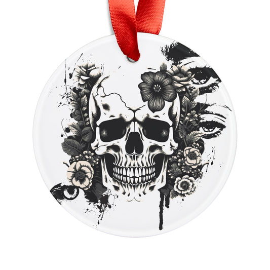 Holiday Acrylic Ornament - Skull Design