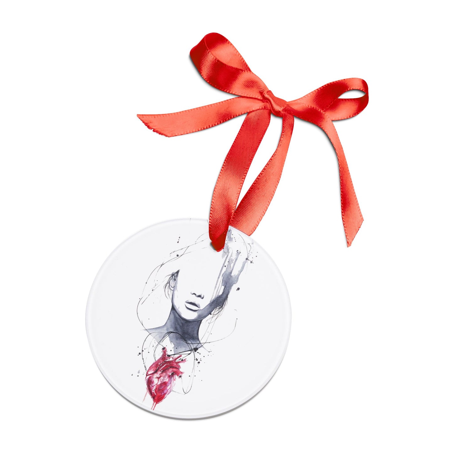 Holiday Acrylic Ornament - Heartache