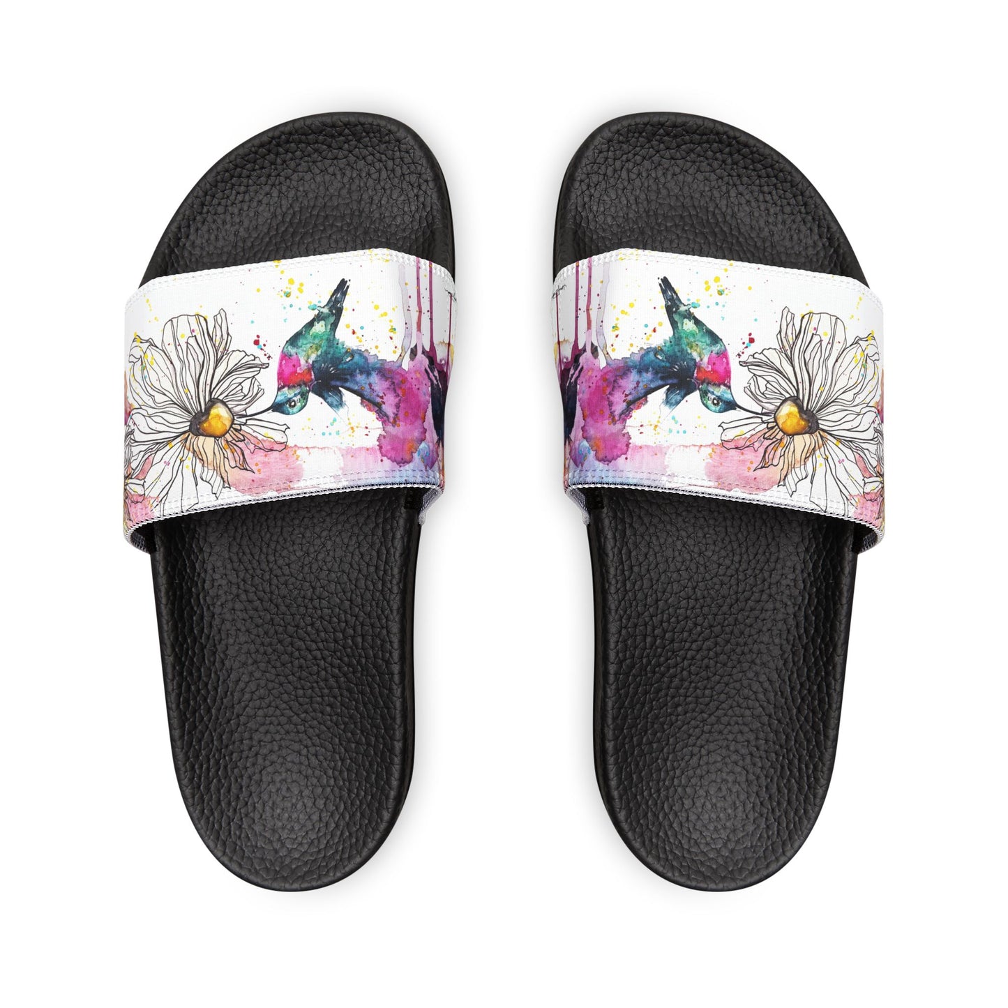 Sandals - Stylish Deco Slides with Sweet Nectar Artwork