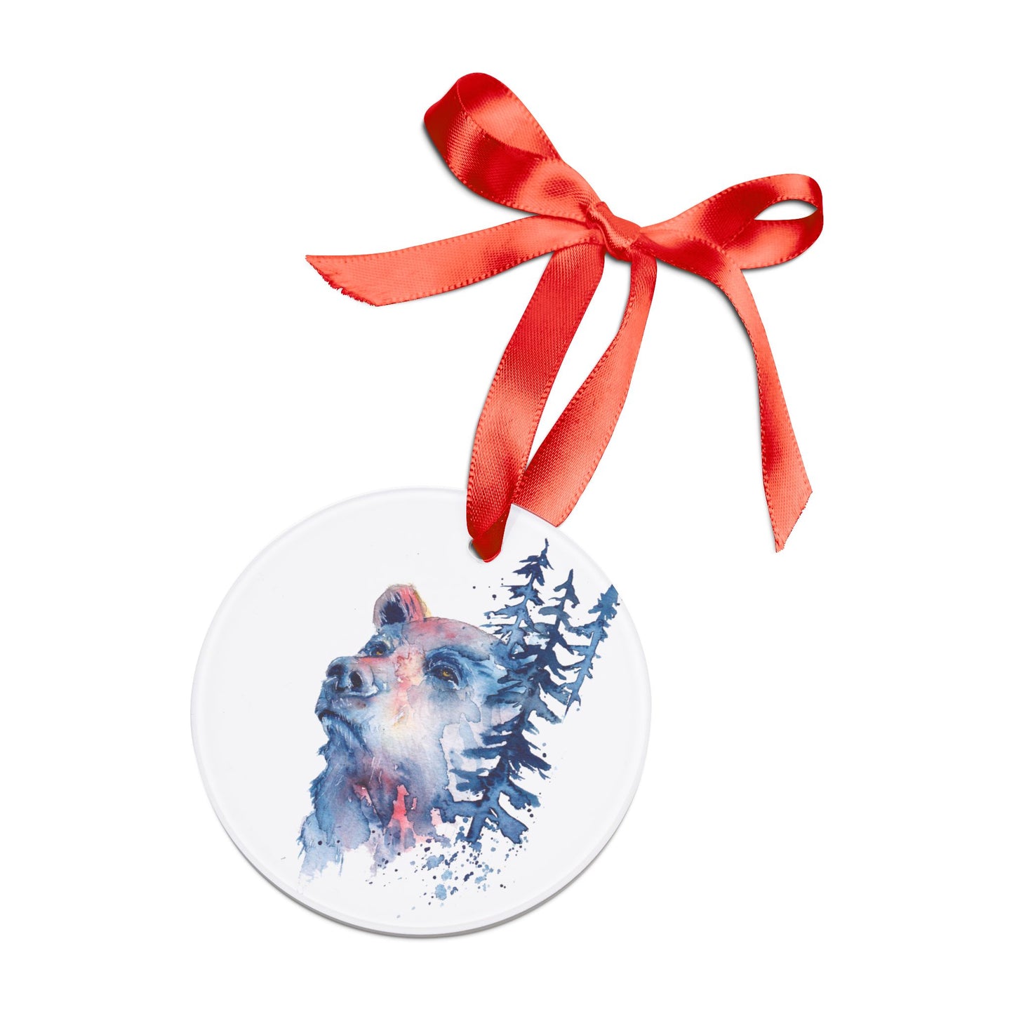 Acrylic Ornament - Blue Bear