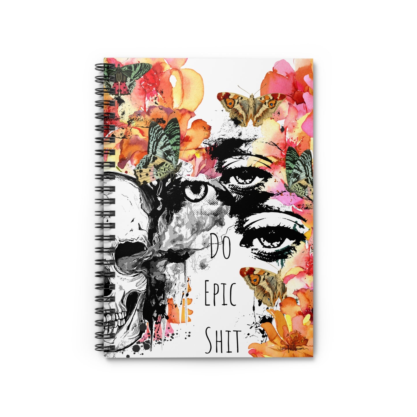 Spiral Notebook - Do Epic Shit - Skull Design