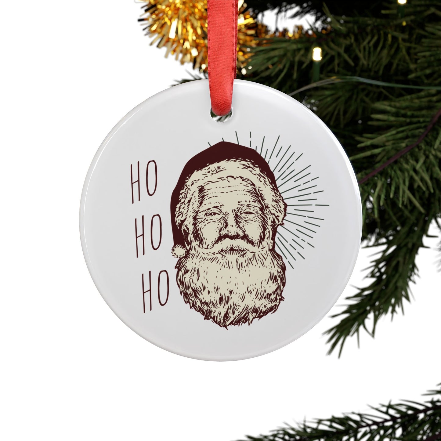 Acrylic Ornament - Santa