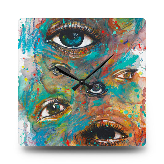 Acrylic Wall Clock - Mixed Feelings