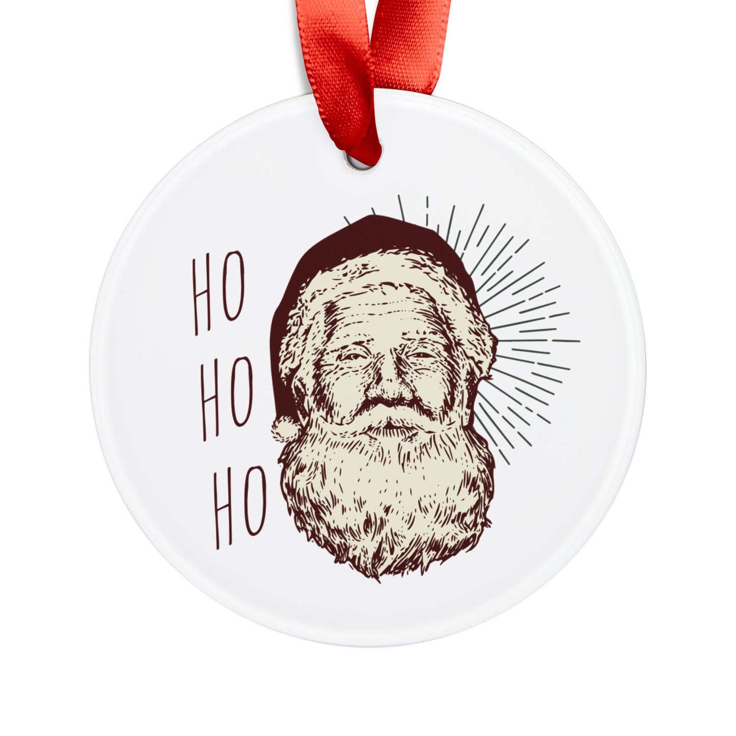 Acrylic Ornament - Santa