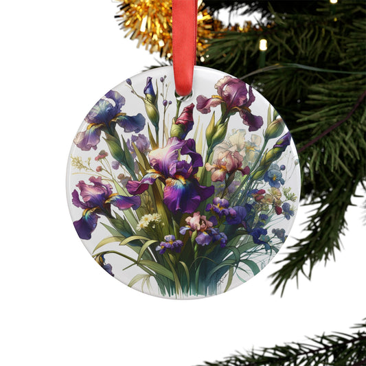 Holiday Acrylic Ornament - Irises