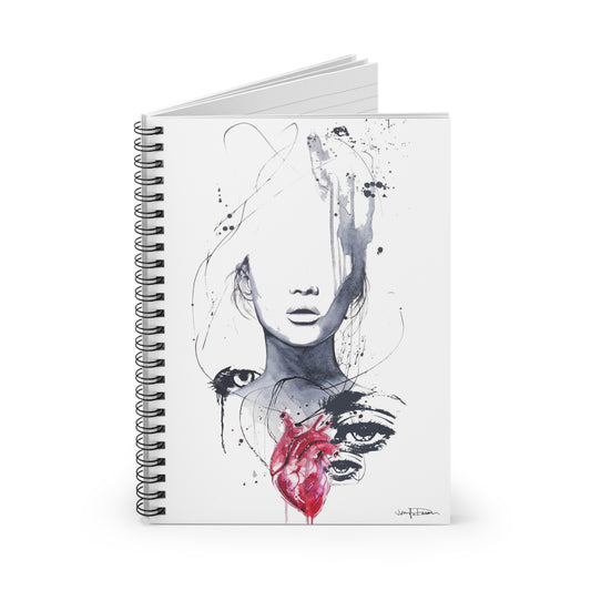 Spiral Notebook - Heartache Design