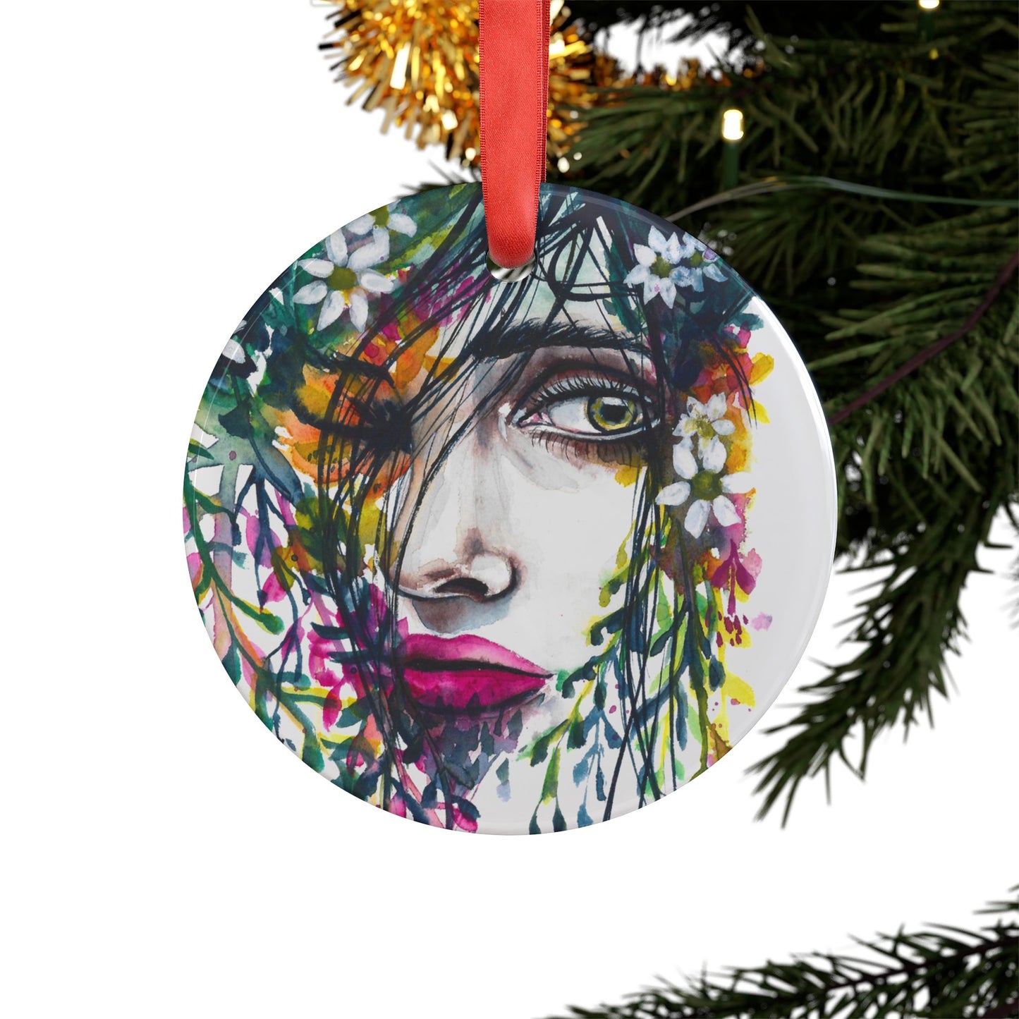 Holiday Acrylic Ornament - Curious