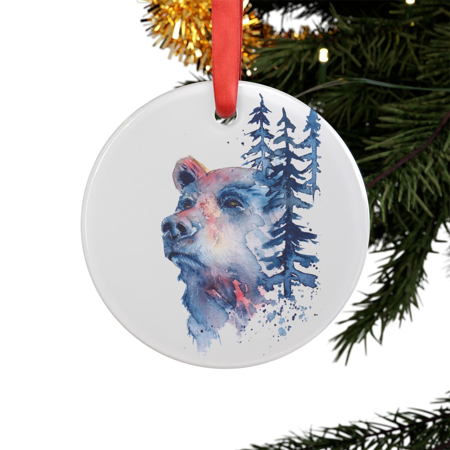 Acrylic Ornament - Blue Bear