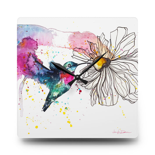 Acrylic Wall Clock - Sweet Nectar