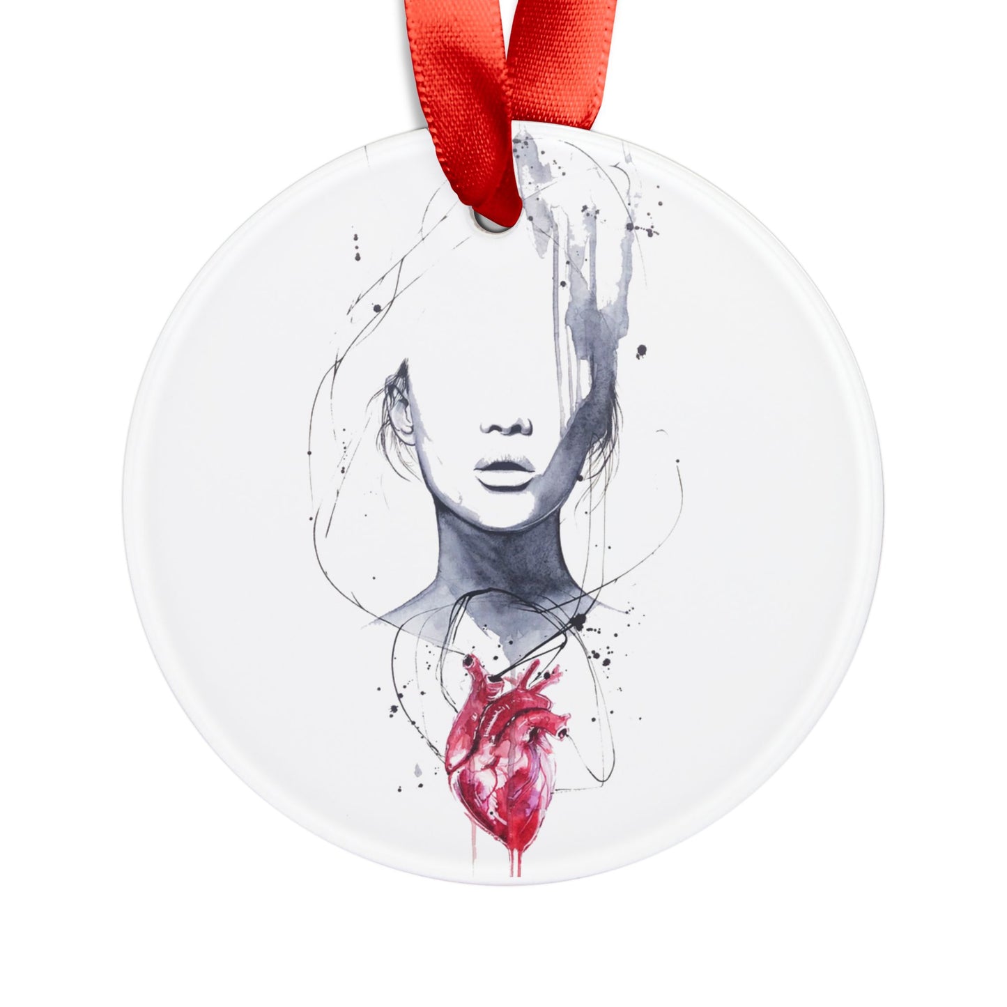 Holiday Acrylic Ornament - Heartache