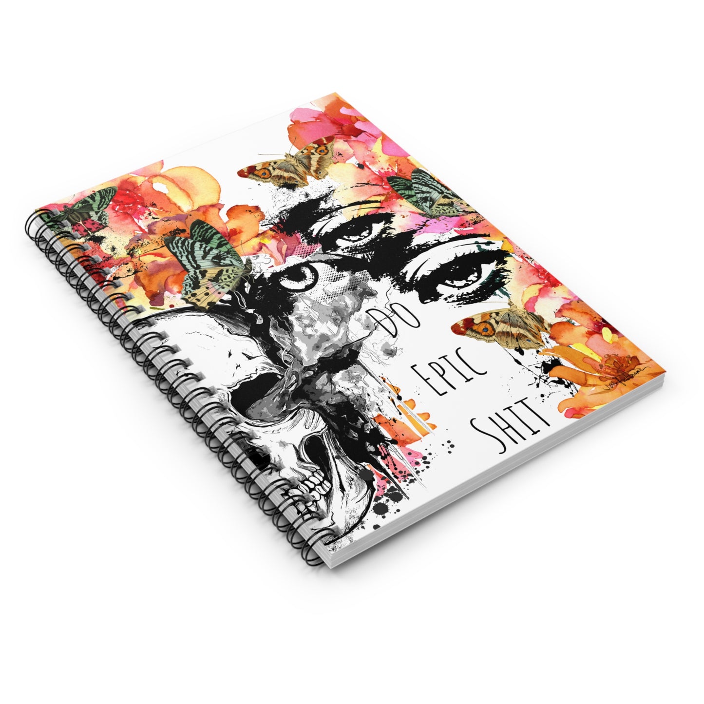 Spiral Notebook - Do Epic Shit - Skull Design