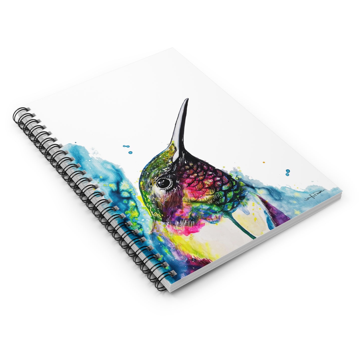 Spiral Notebook - Rainbow Hummingbird