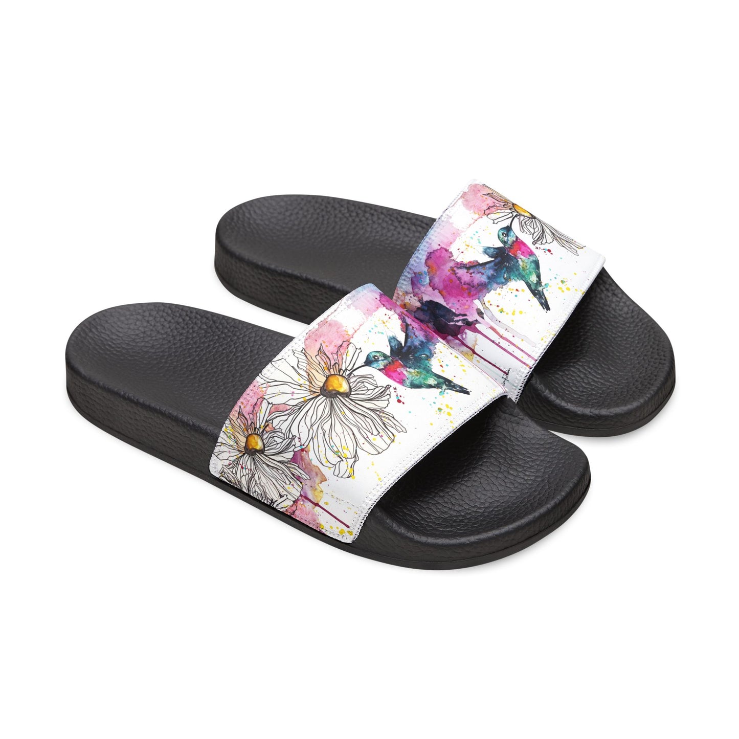 Sandals - Stylish Deco Slides with Sweet Nectar Artwork