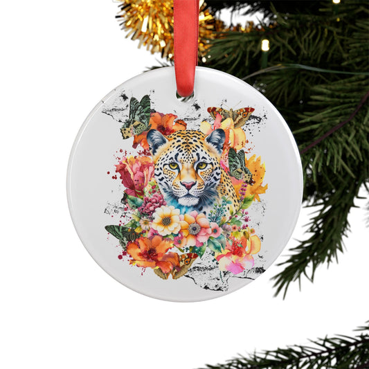 Acrylic Ornament - Leopard Design