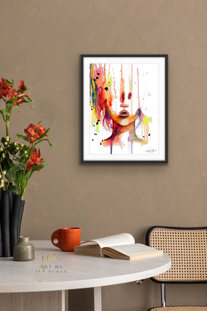 "Consumed By Chaos"  Neon Fine Art Print