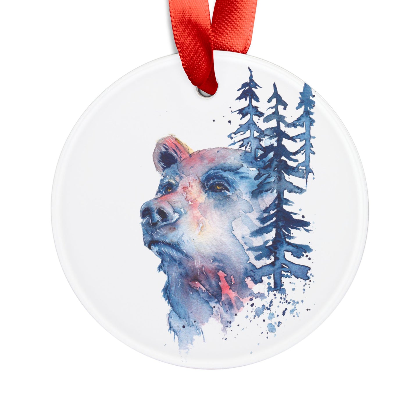 Acrylic Ornament - Blue Bear