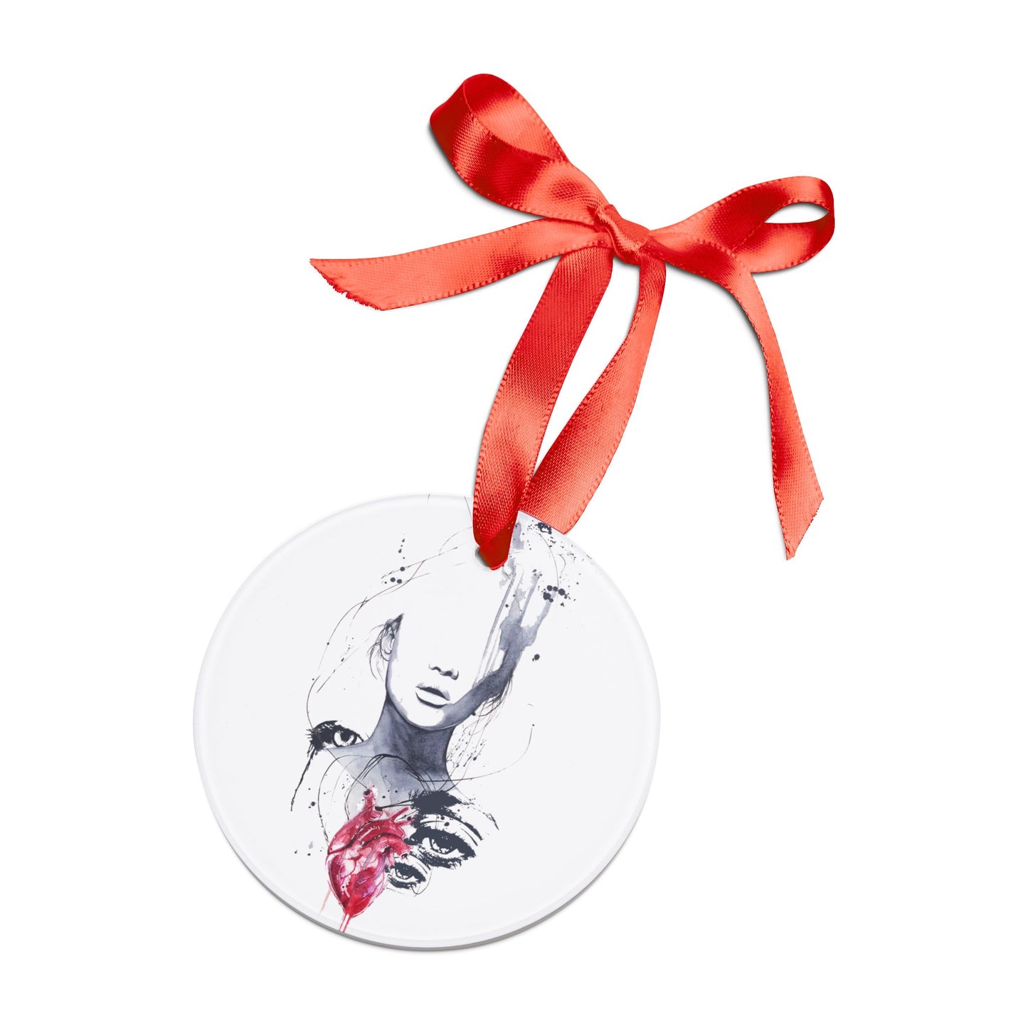 Holiday Acrylic Ornament - Heartache Design