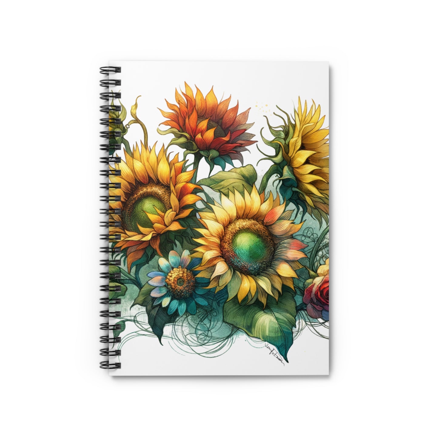 Spiral Notebook - Sunflowers