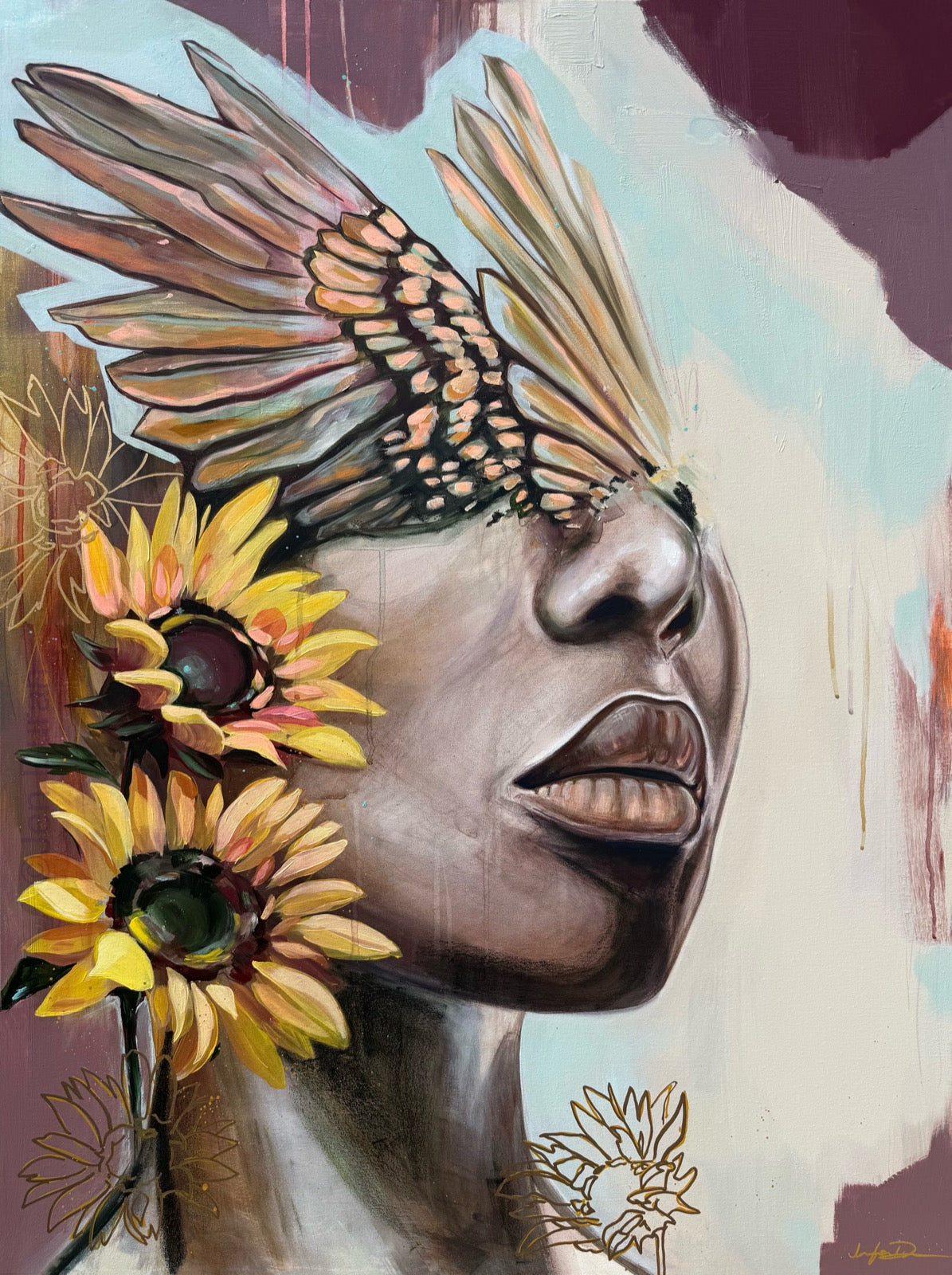 "Becoming Her" - Original Painting