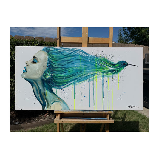 "Break Free" Hand-Embellished Giclée Canvas Print