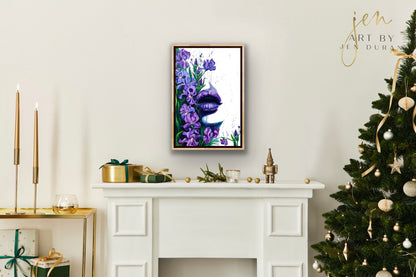 "Dreaming in a Field of Irises" Giclée Canvas Print