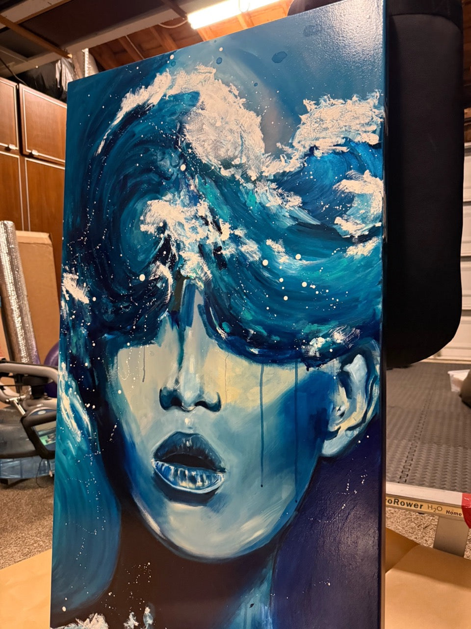 "EVOKE" Original Watercolor & Mixed Media Painting