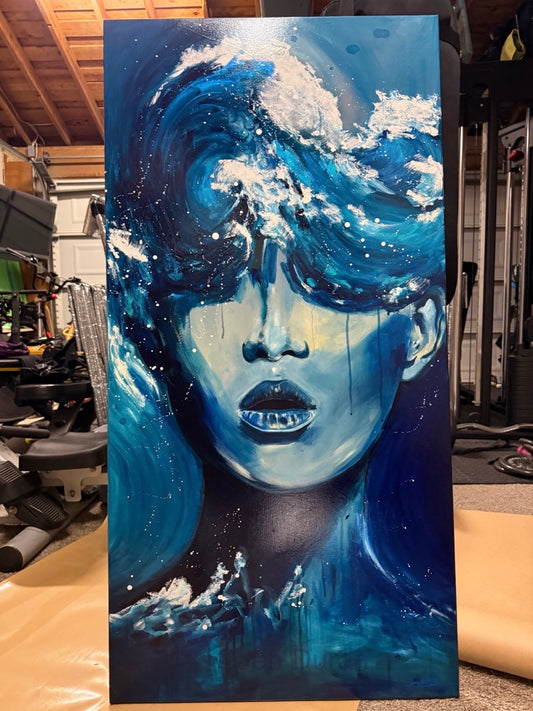 "EVOKE" Original Watercolor & Mixed Media Painting