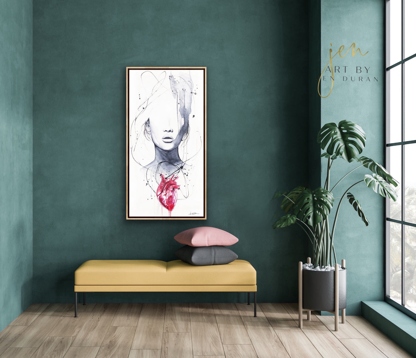 "Heartache" Giclée Canvas Print