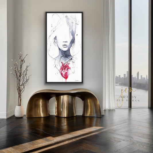 "Heartache" Giclée Canvas Print