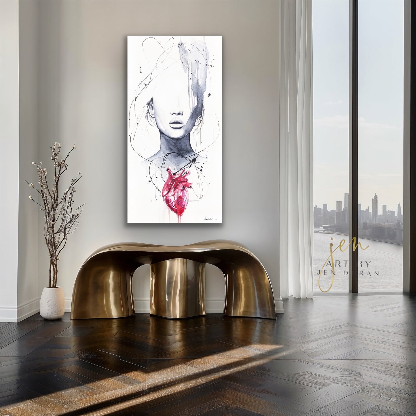 "Heartache" Giclée Canvas Print