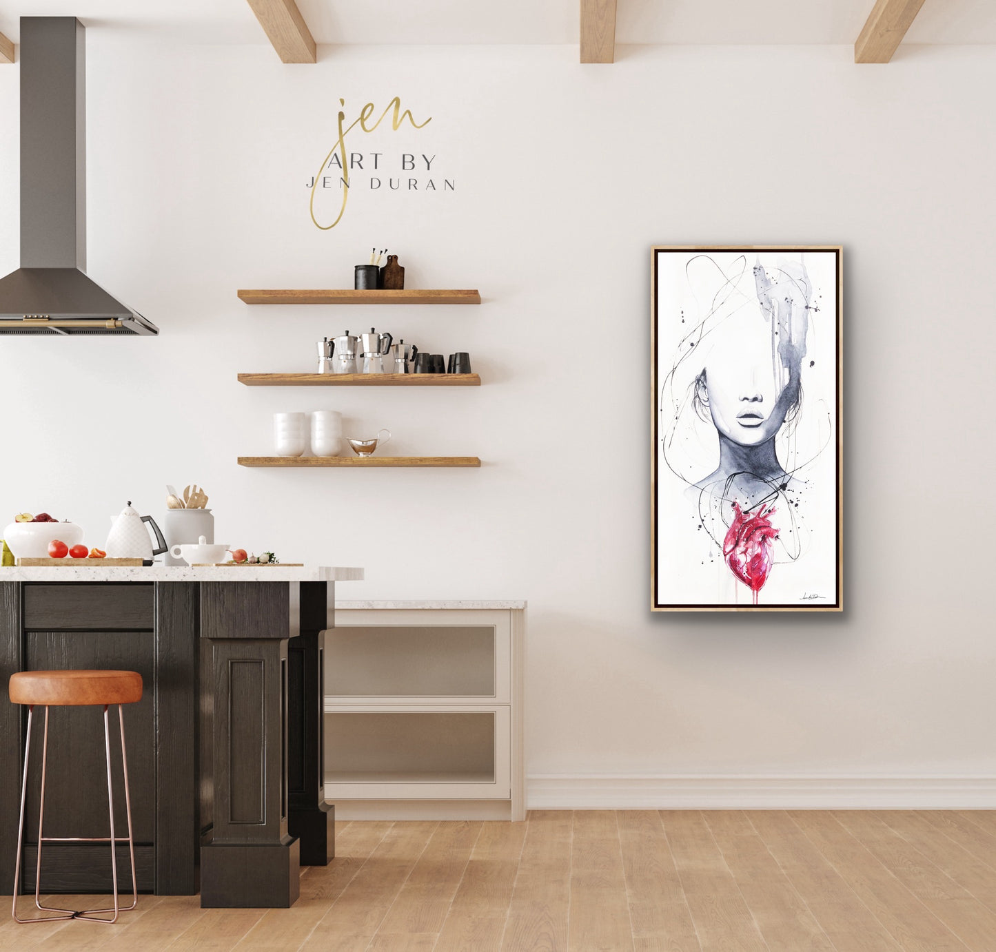 "Heartache" Giclée Canvas Print