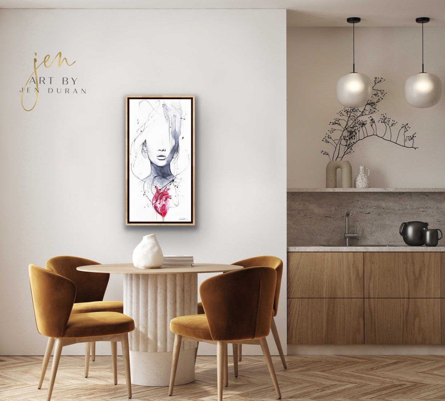 "Heartache" Giclée Canvas Print
