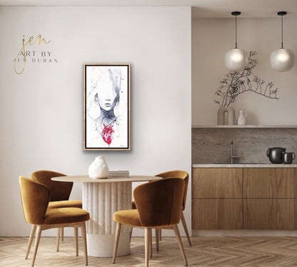 "Heartache" Giclée Canvas Print