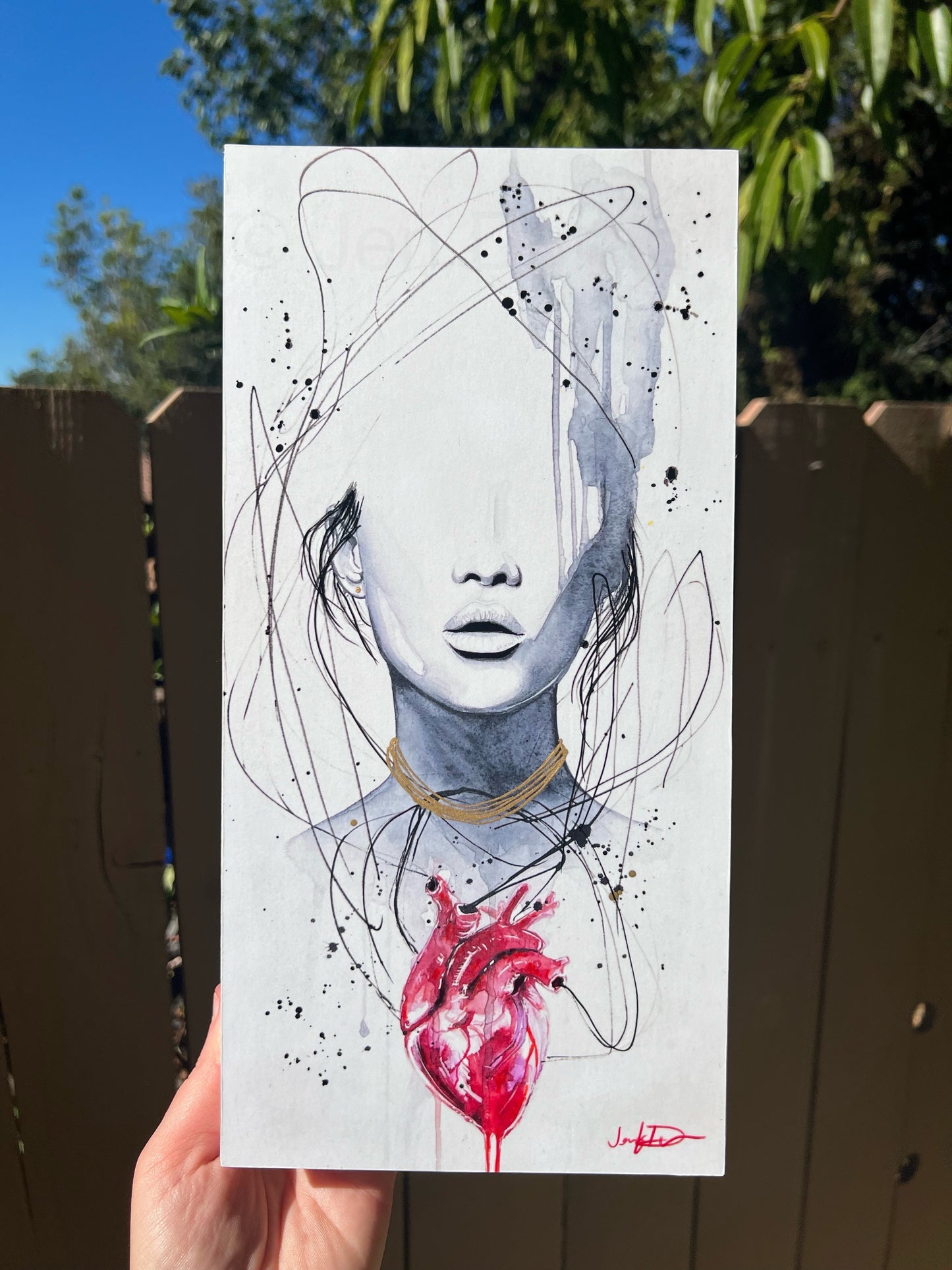 "Heartache" - Artist Proof on Wood