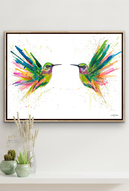 "Hummingbird Flutter" - Giclée Canvas Print