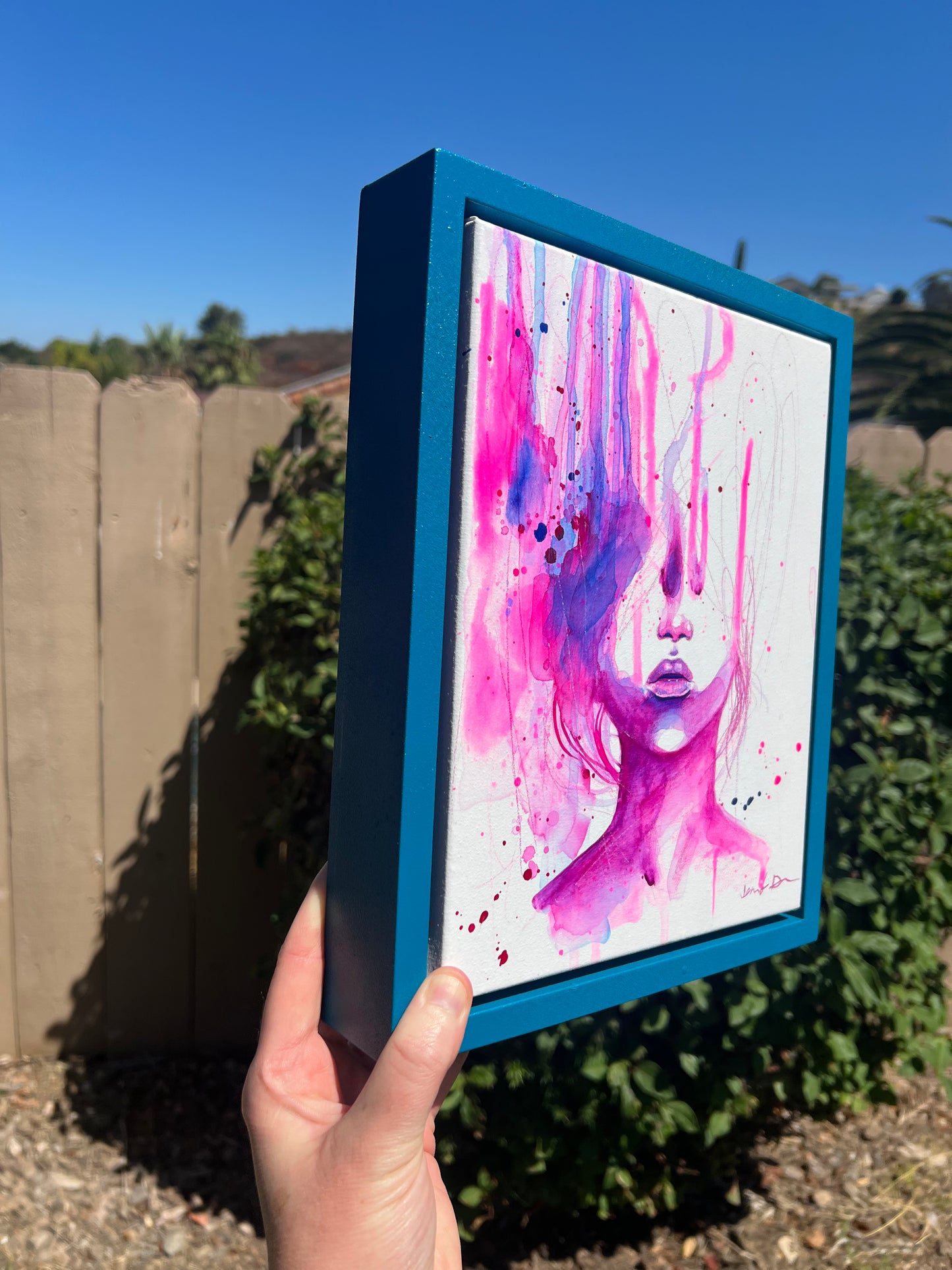 Consumed by Chaos (pink) Original Painting