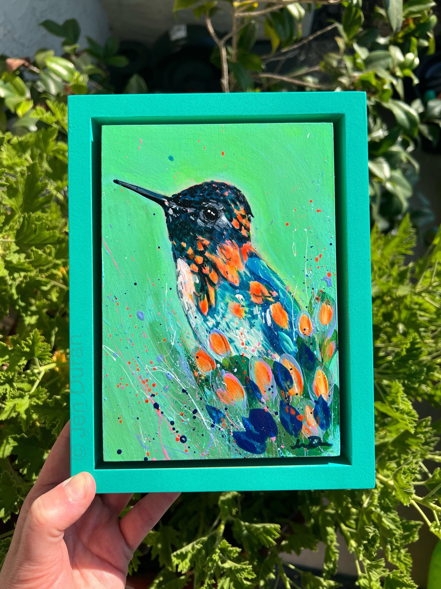 Hummingbird Original Painting