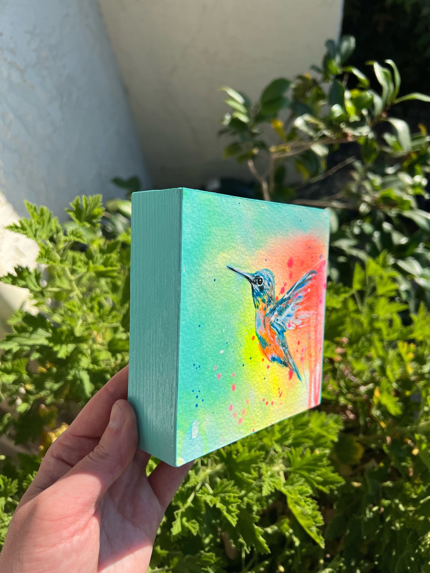 Mini Hummingbird Original Painting