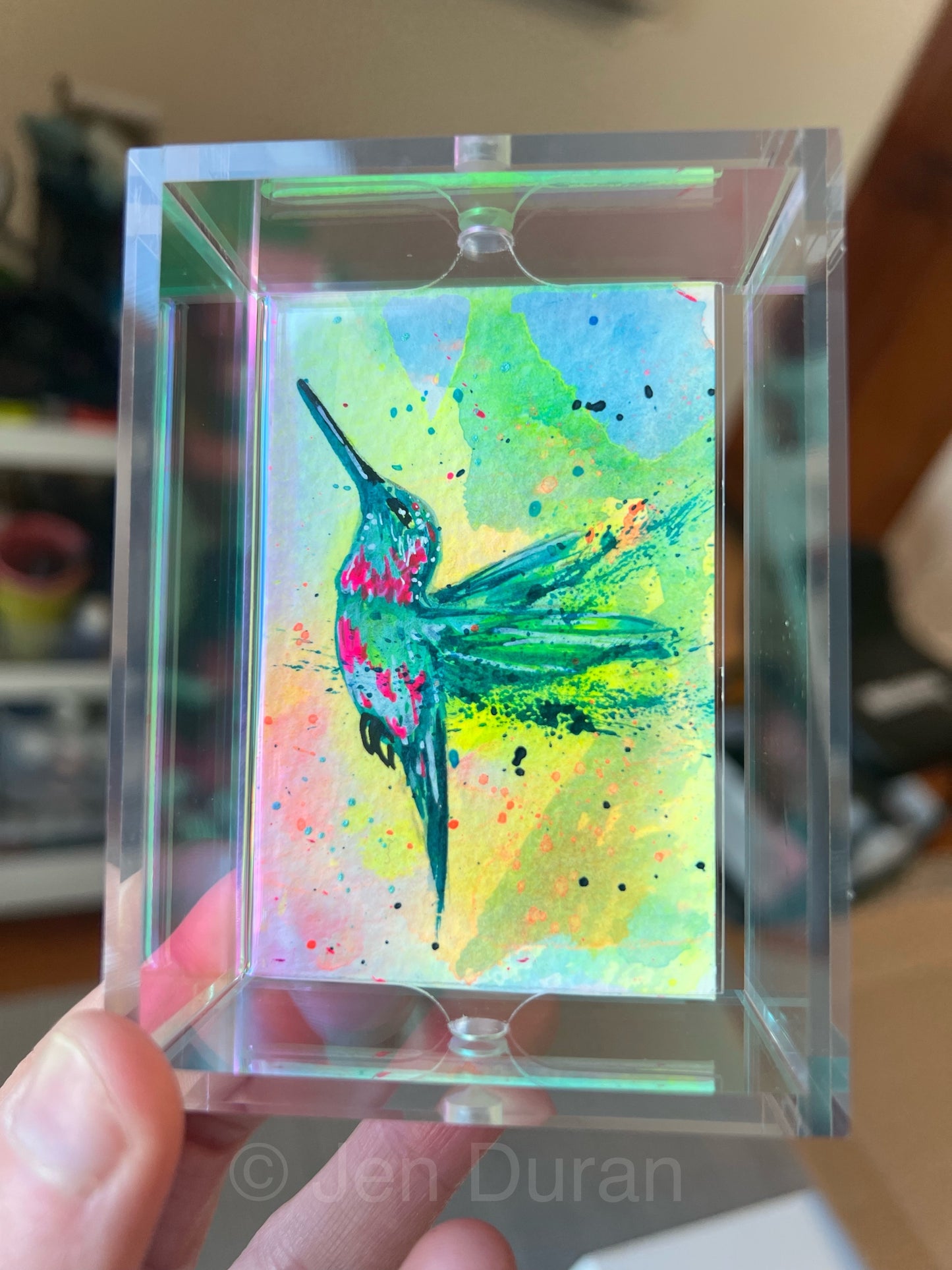 “Mini Hummingbird” #1 - Mini Original Painting