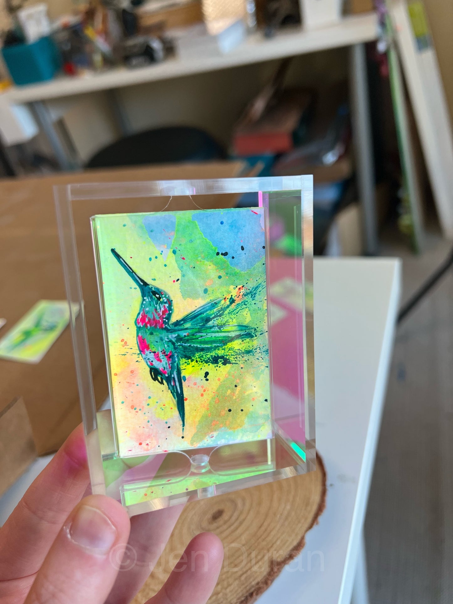 “Mini Hummingbird” #1 - Mini Original Painting