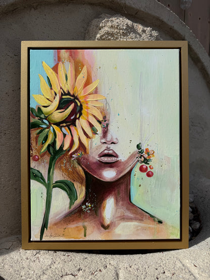 "Where the Light Finds Her" - Original Painting