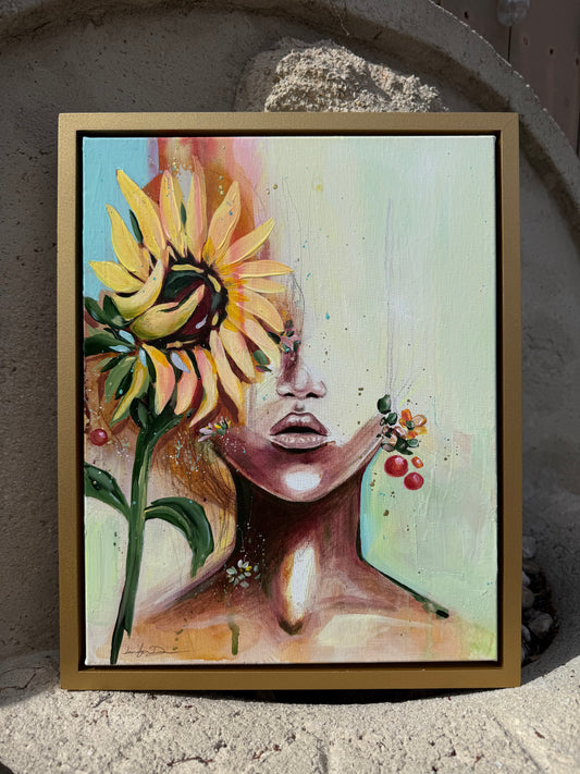 "Where the Light Finds Her" - Original Painting