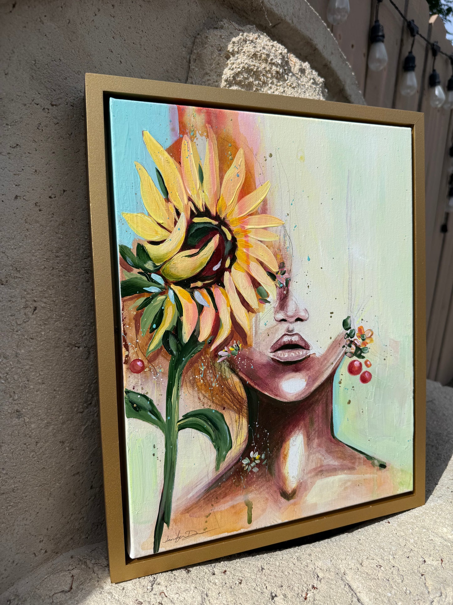 "Where the Light Finds Her" - Original Painting
