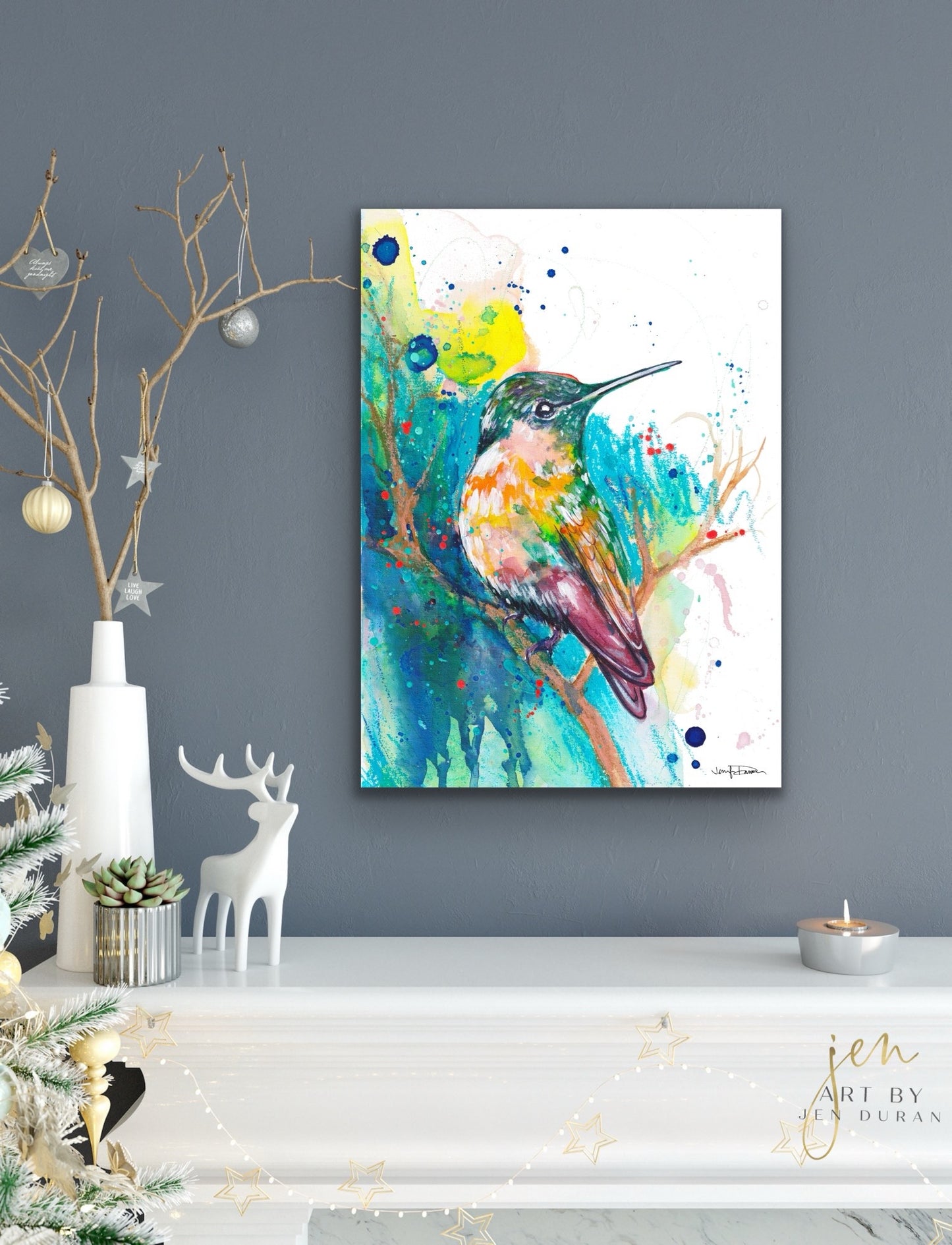 "Life In Color" Hummingbird - Giclée Canvas Print