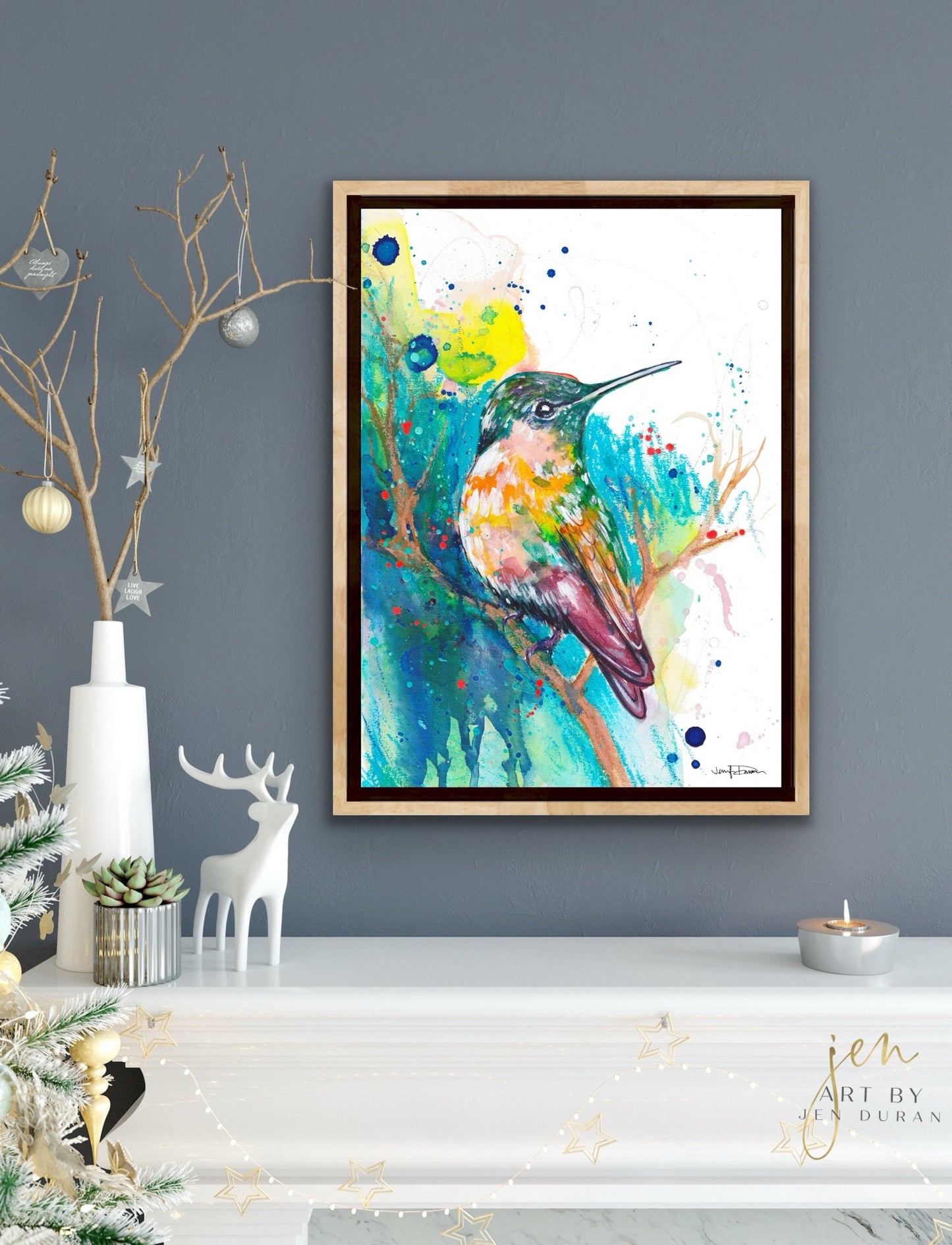 "Life In Color" Hummingbird - Giclée Canvas Print