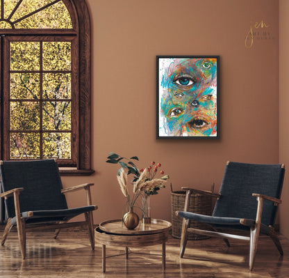 "Mixed Feelings" Giclée Canvas Print