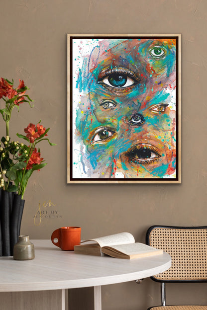"Mixed Feelings" Giclée Canvas Print